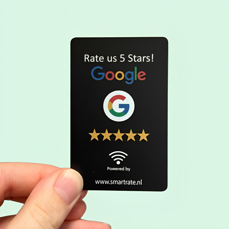 SmartRate® NFC Google review card